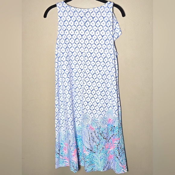 Lilly Pulitzer Luella Sea La Vie Pima Cotton Coastal Resort Midi Dress, Medium - Picture 4 of 5
